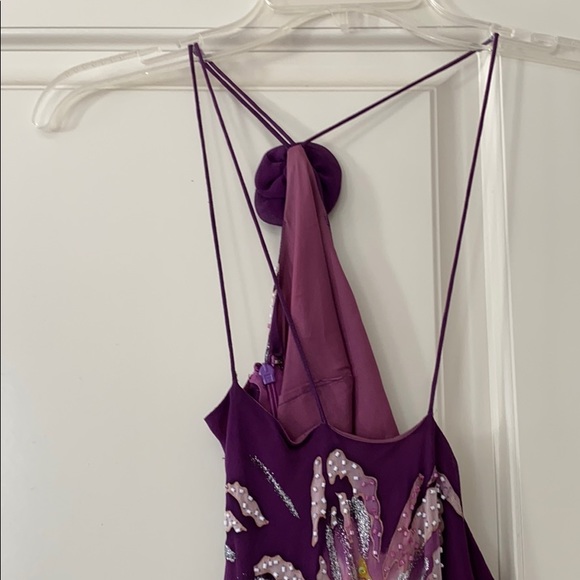 Beautiful purple dress with sequins - Picture 4 of 4